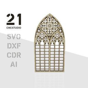 Cologne Cathedral Window Multilayer Laser Cut File