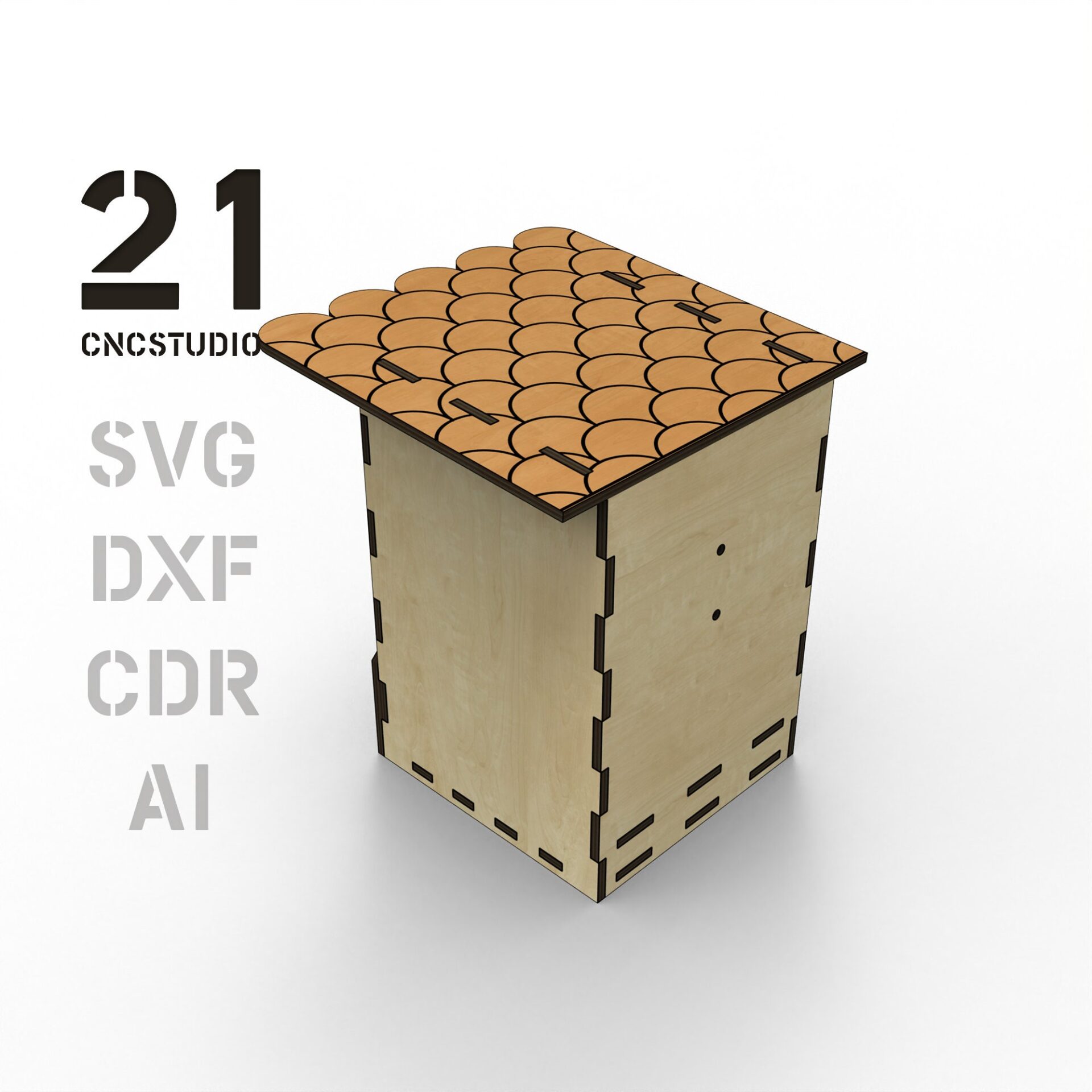 Birdhouse V2 Laser Cut File | DXF SVG AI CDR Digital - Image 4