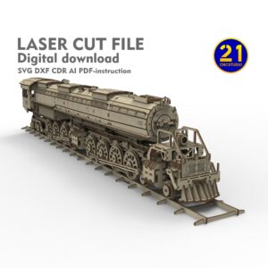 Union Pacific Big Boy Steam Locomotive 3D Laser File