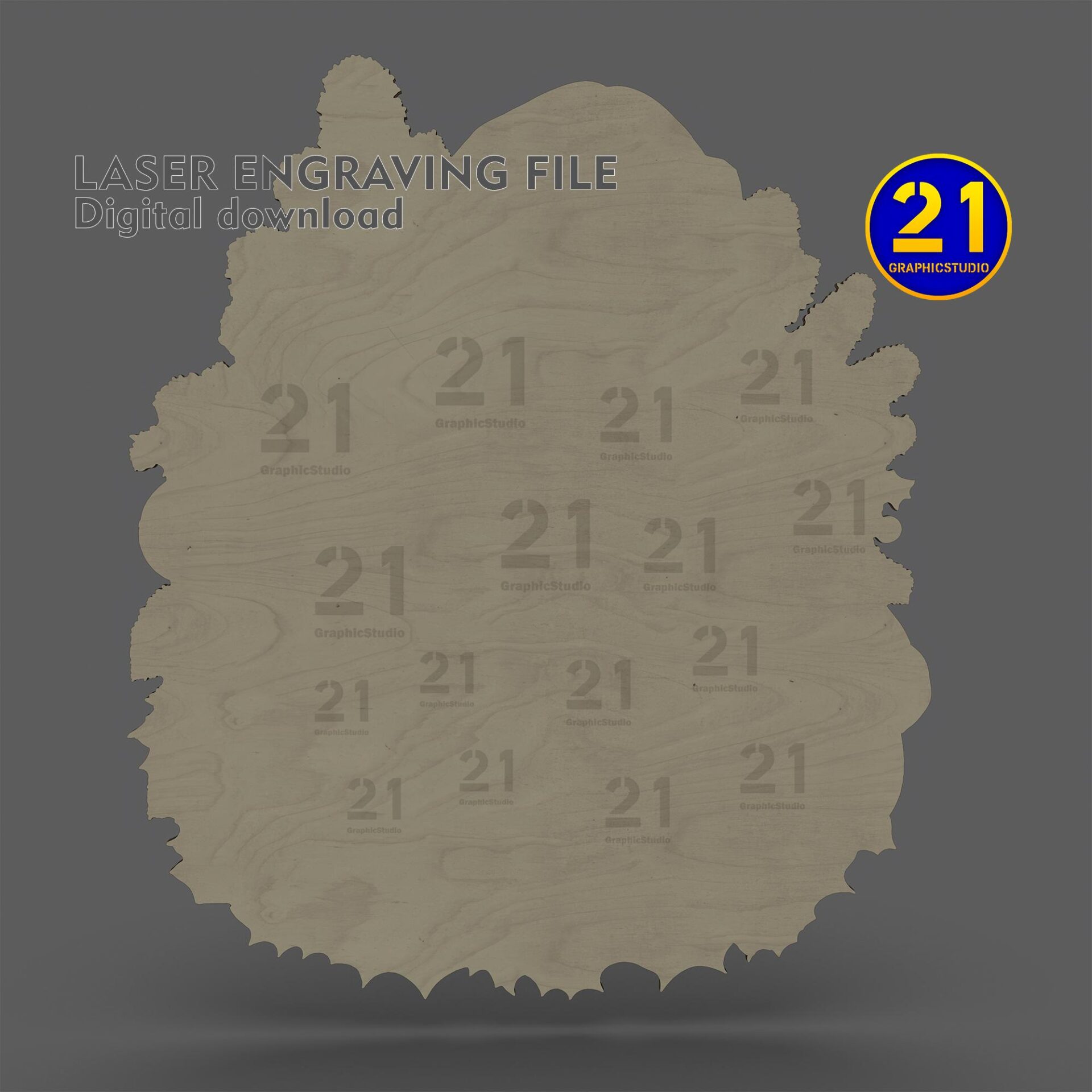 Santa Claus 3D Laser Engraving File - Christmas Decor SVG/PNG - Image 6