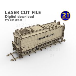 Union Pacific Big Boy Tender Laser Cut Files - 3D Model