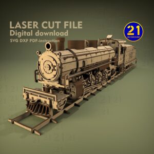 Dollywood Klondike Katie Steam Train Laser Cut SVG DXF