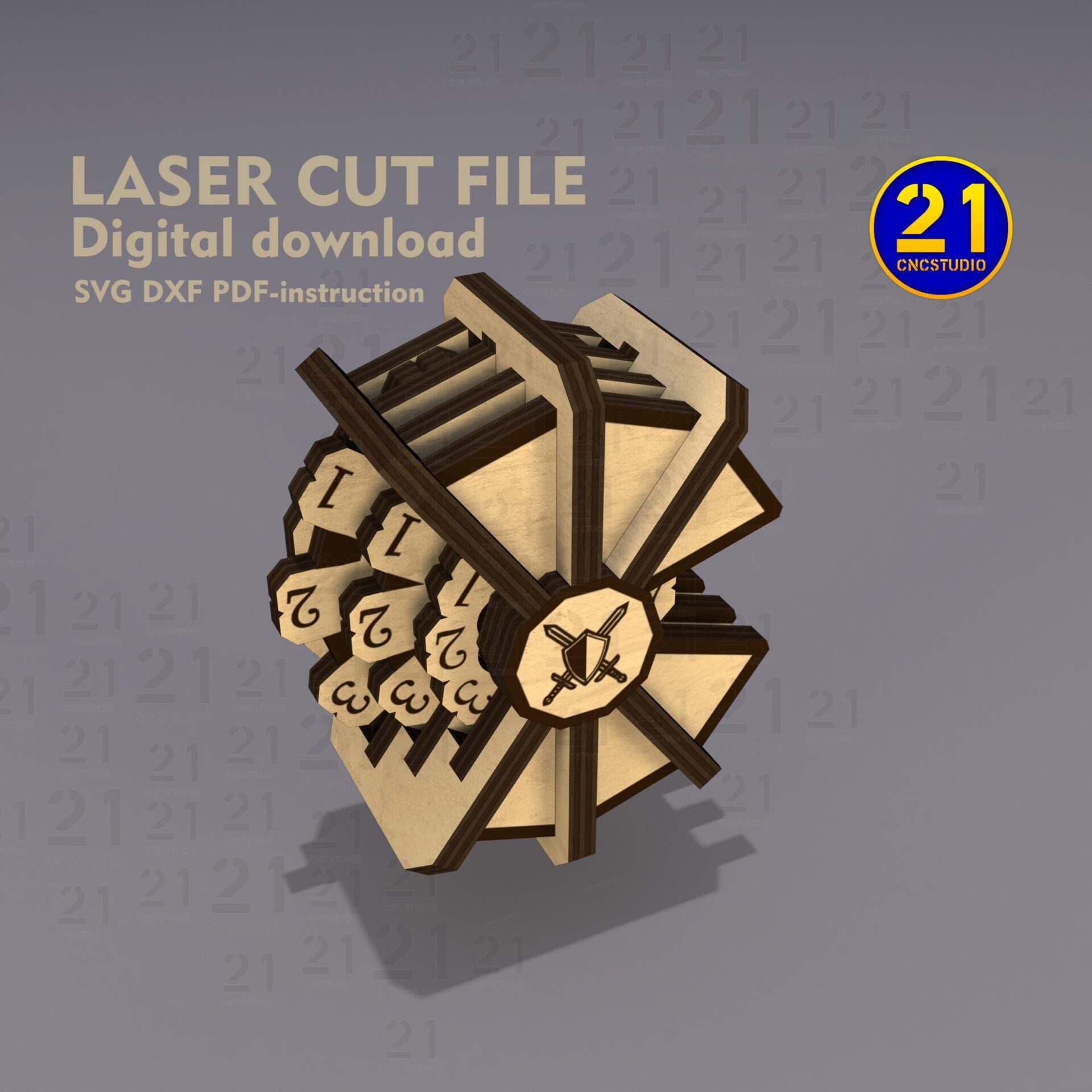 RPG HP Counter Laser Cut File | Digital Download for Gaming - Image 8