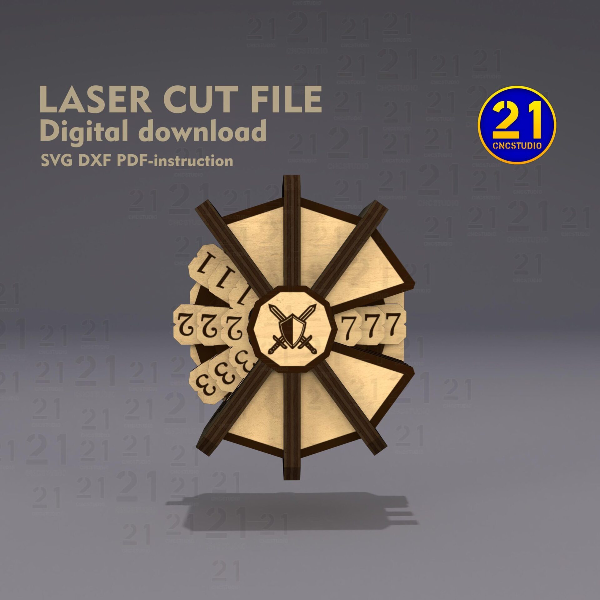 RPG HP Counter Laser Cut File | Digital Download for Gaming - Image 10