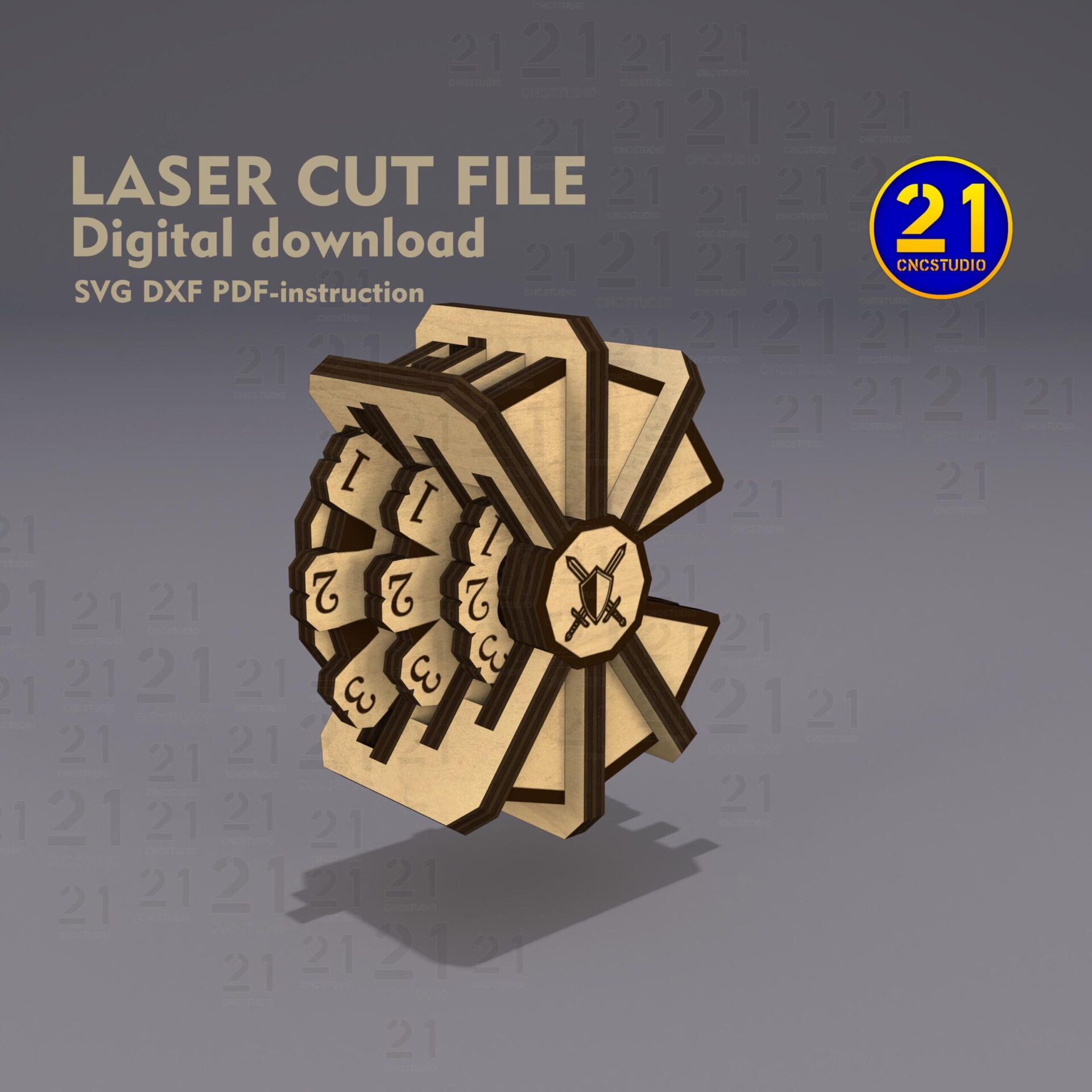 RPG HP Counter Laser Cut File | Digital Download for Gaming - Image 7