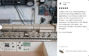 Frank's review of Union Pacific Big Boy laser cut model showing electronics setup.